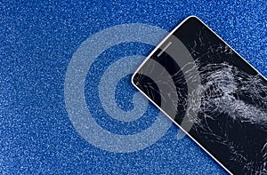 Mobile Smart Phone with cracked screen maintenance