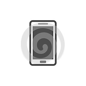 Mobile smartphone, phone glyph style vector icon