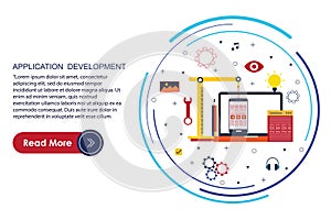 Mobile and Software App Design and Development stock