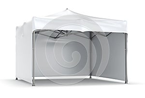 Mobile tent advertising marquee. Promotional advertising outdoor event trade show