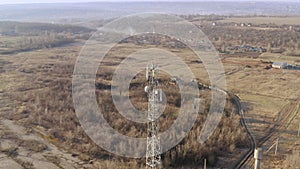 Mobile tower in the middle of the countryside