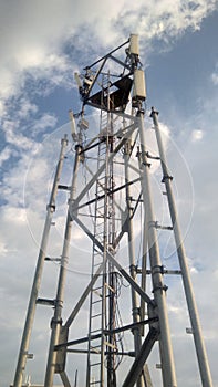 Mobile tower, non ionised, phone calls.