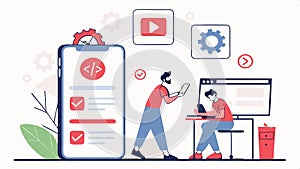 Mobile UI design process, app interface, user experience, Vector Design, Generative AI