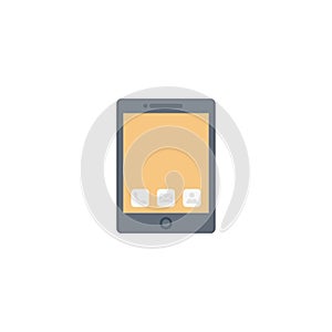 Mobile vector flat colour icon