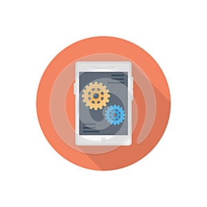 Mobile vector flat colour icon