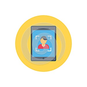 Mobile vector flat colour icon