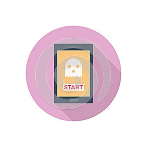 Mobile vector flat colour icon