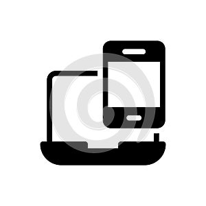 Mobile  vector glyph flat icon