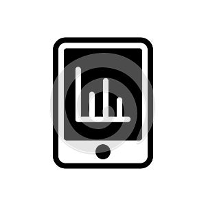 Mobile vector glyph flat icon