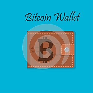 Mobile wallet with bitcoin cryptocurrency