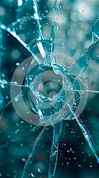 mobile wallpaper, thick transparent broken glass