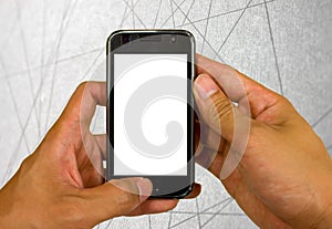 Mobilephone technology abstract line background
