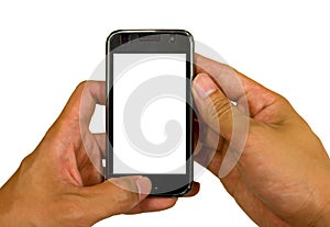 Mobilephone technology isolated background