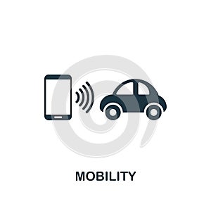 Mobility icon. Premium style design from urbanism icon collection. UI and UX. Pixel perfect Mobility icon for web design, apps,