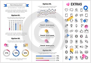 Mobility infographic template, elements and icons.