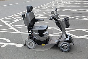 Mobility Scooter in a Car Park