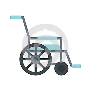 Mobility wheelchair icon flat isolated vector