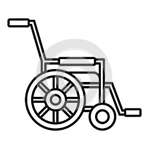 Mobility wheelchair icon, outline style