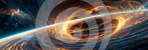 The Mobius Cosmic Loop, Fantastic Science, Mathematics Concept, Mobius Strip