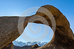 Mobius Natural Arch in Alabama Hills, California