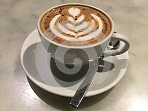 Mocaccono. Mocha. Chocolate cafe. latte art. photo