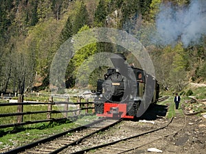 Mocanita train on Vaser Valley