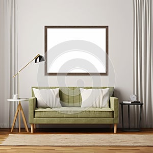 Mocap of the living room. Recreation area design template