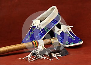 Moccasins and Tomahawk