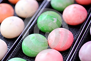 Mochi colorful Japanese dessert photo