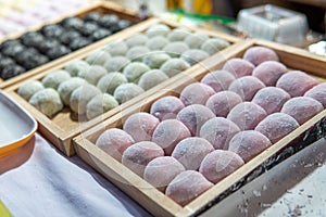 Mochi Tapioca sweets for sale in Pai, Thailand