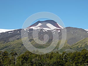 Mocho Volcano in the south of Chile photo