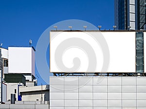Mock up Billboard Banner Blank Media Advertising Display Outdoor Building