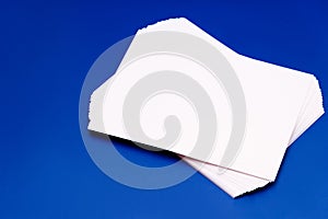 Mock up, a bundle of white paper