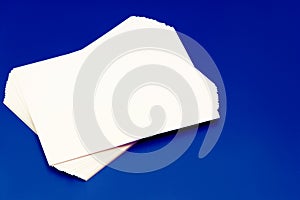 Mock up, a bundle of white paper