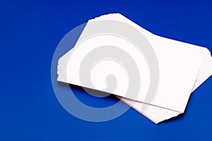 Mock up, a bundle of white paper