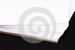 Mock up, a bundle of white paper