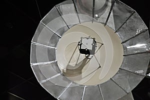 Mock up of communication satellite in the museum of astronautics