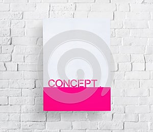 Mock Up Copy Space Wall Advertise Concept