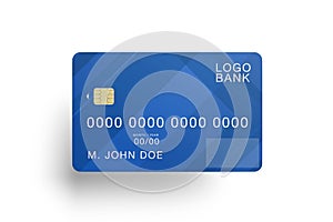 Mock up of a credit card