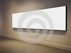 Mock up LCD Screen Blank Media Indoor Public building