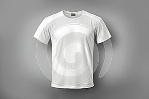 mock up t-shirt on grey background. Generative ai