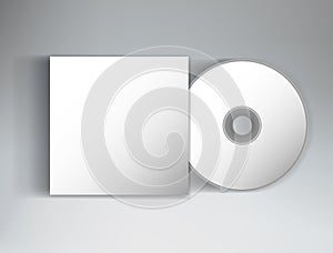 Mock Up template ready design with cover and CD