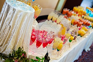 Mocktail Display at wedding