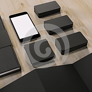 Mockup business template. High resolution.