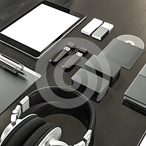 Mockup business template. High resolution.