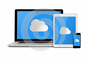 Mockup with cloud computing