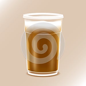 Mockup, Coffee Cup, Coffee shop, vector illustration
