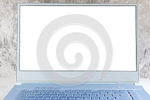 Mockup computer laptop with empty screen