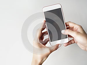 Mockup Copy space Hands Mobile Phone Concept