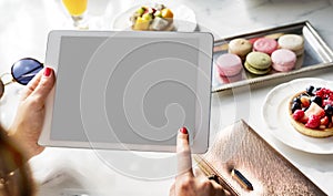 Mockup Copyspace Digital Tablet Searching Concept